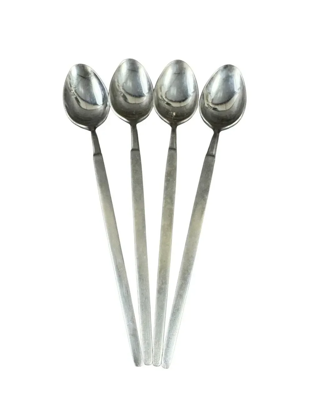 Vintage MCM SRI Stanley Roberts Astro Flatware Japan - 4 Long Iced Tea Spoons